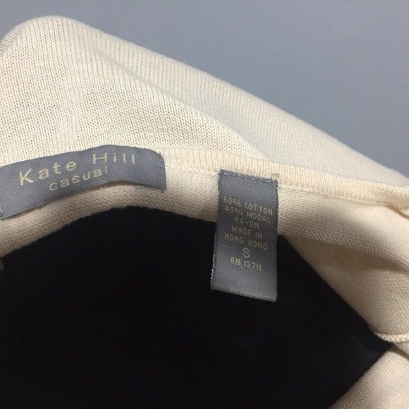 Kate Hill Knit Long Sleeve Small, Scoop Neck - Picture 7 of 7